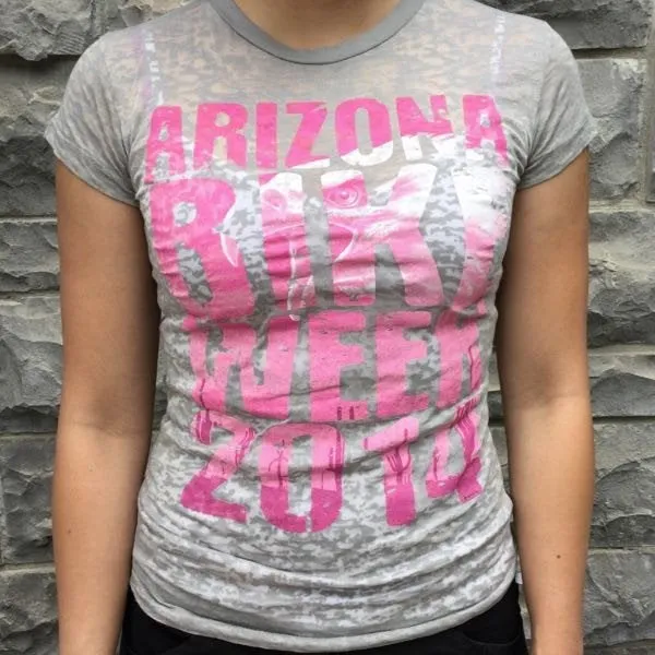 Ladies Arizona Bike Week 2014 T-Shirt (ts002)