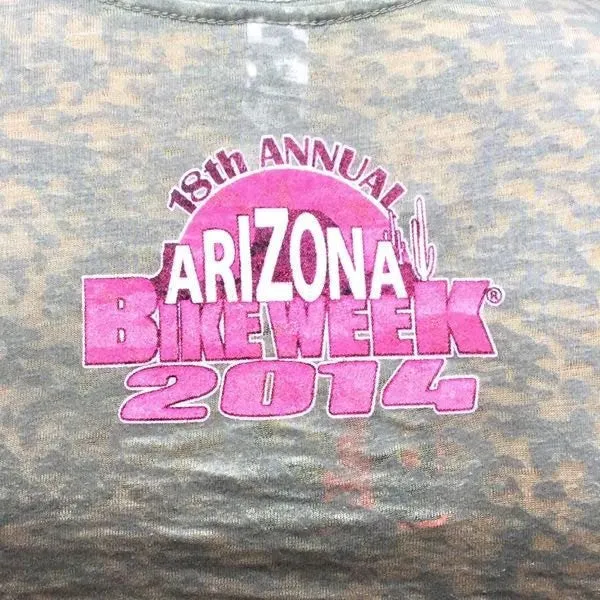 Ladies Arizona Bike Week 2014 T-Shirt (ts002)