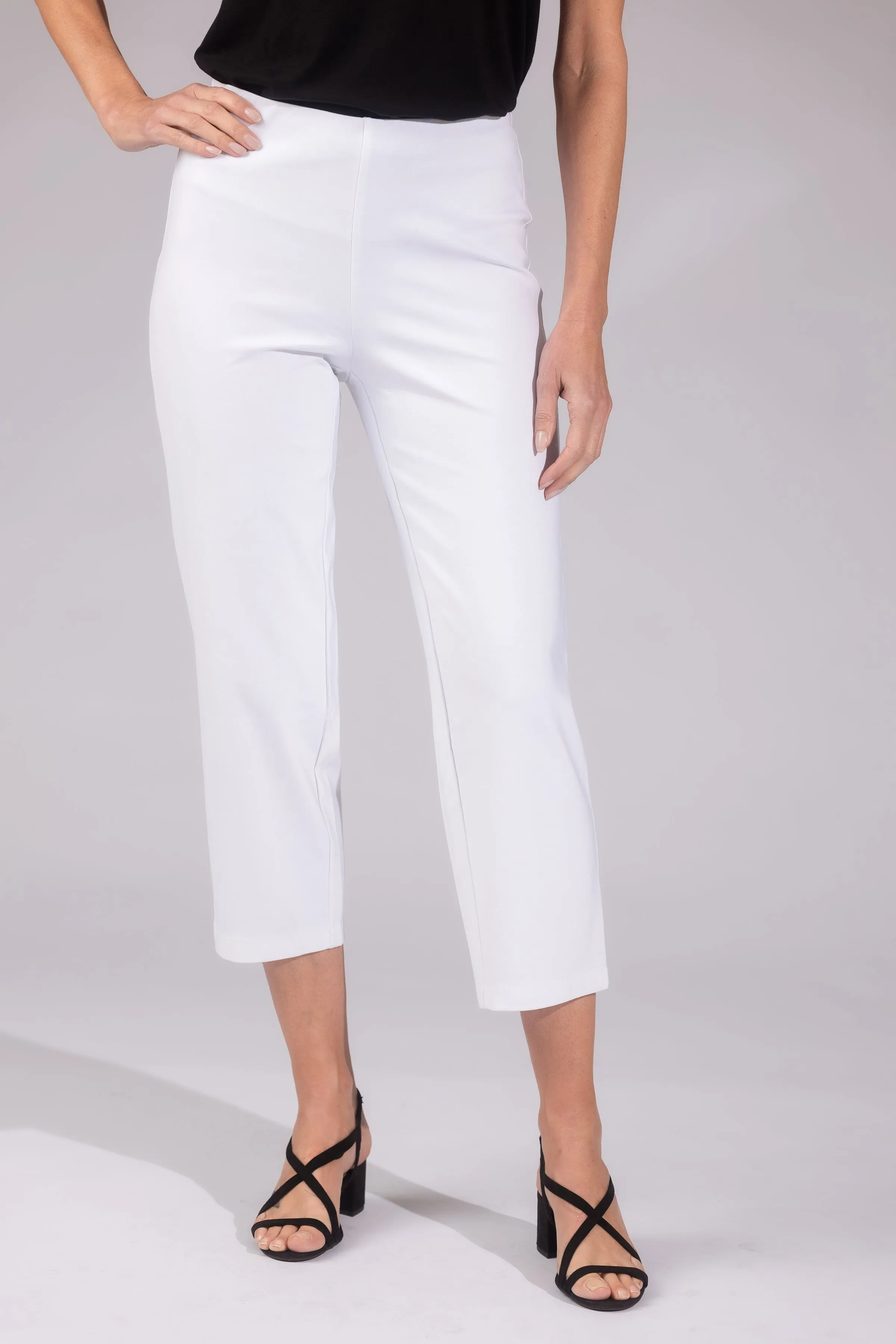 Laura Stretch Ponte Slim Straight Pants