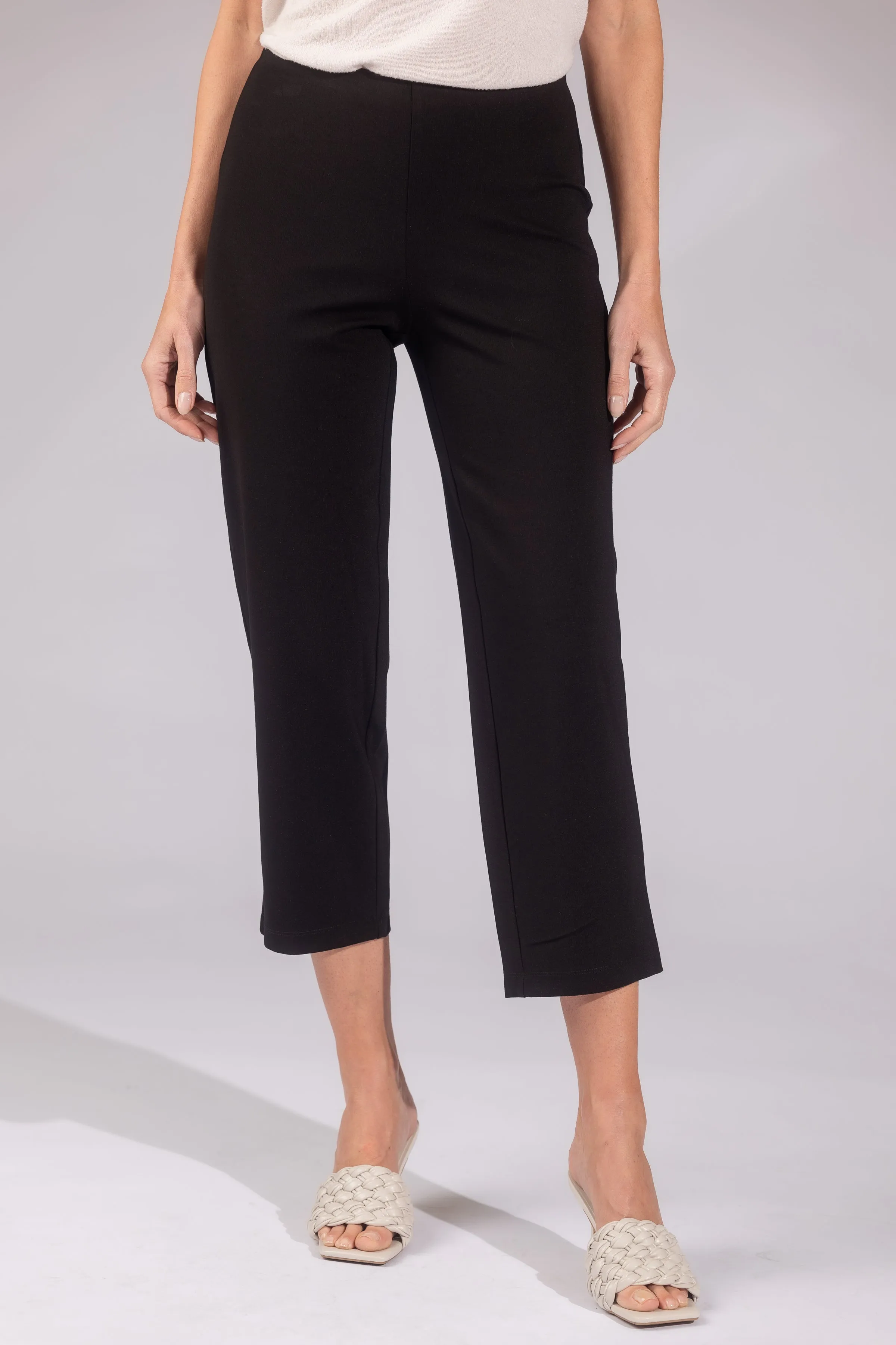 Laura Stretch Ponte Slim Straight Pants