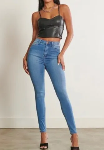 Light Washed Skinny Jeans