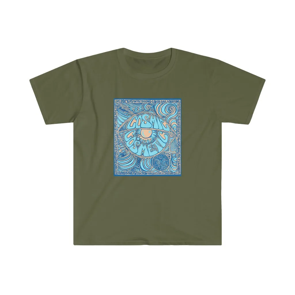 Limited Edition Cosmic Over Cosmetic Soft Cotton SS Tee - Blue Dune