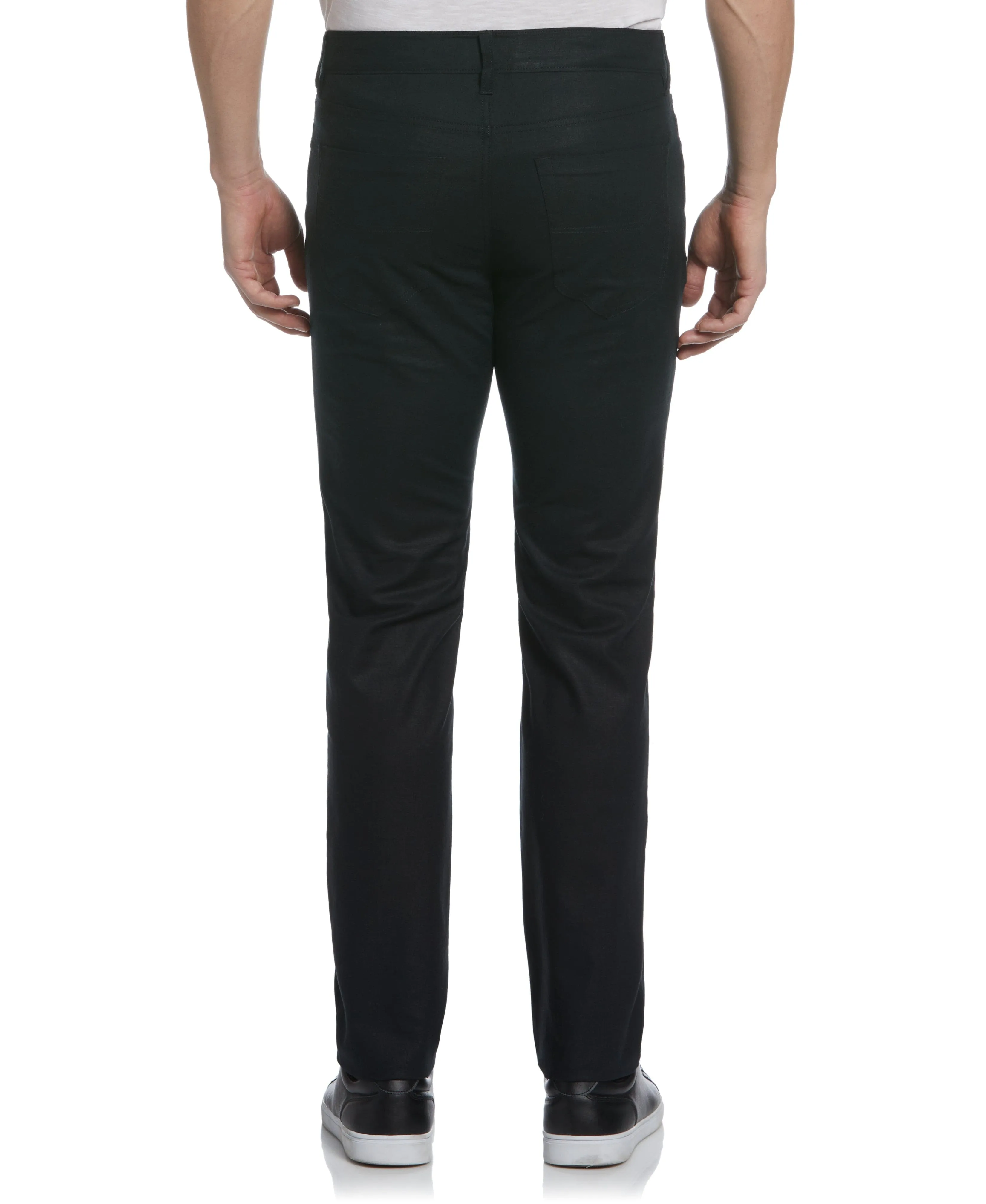Linen-Blend 5-Pocket Pants