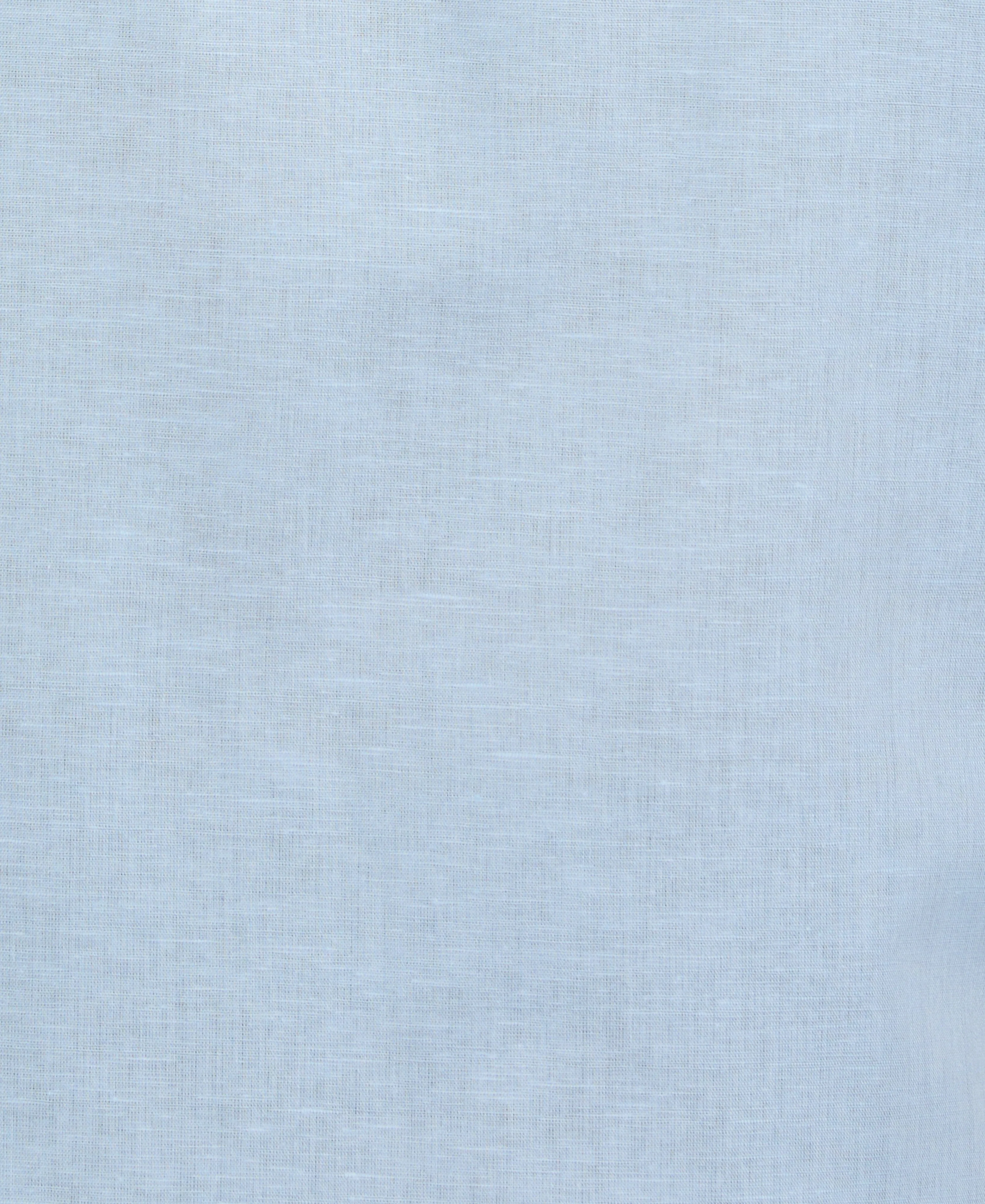 Linen Blend Embroidered Panel Shirt