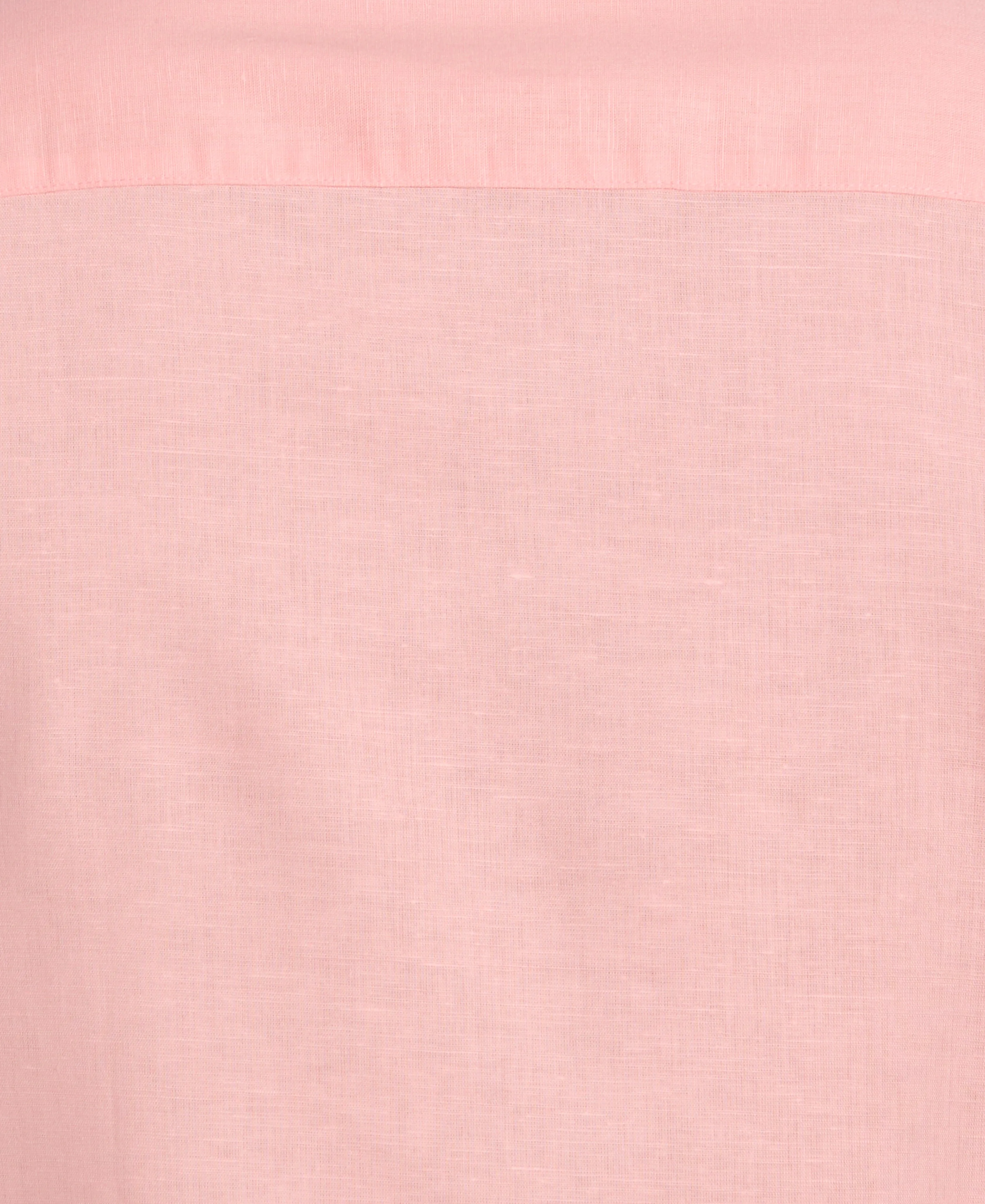 Linen Blend Embroidered Panel Shirt