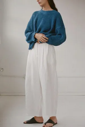 Linen Boy Trouser | Salt