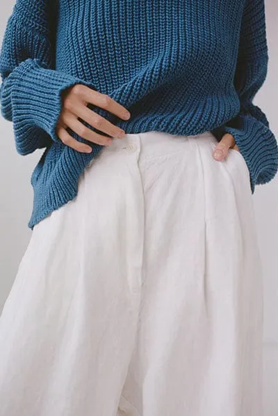 Linen Boy Trouser | Salt