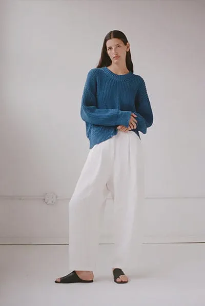 Linen Boy Trouser | Salt