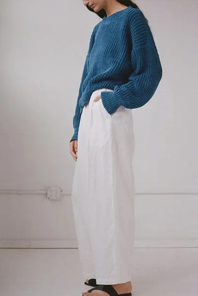 Linen Boy Trouser | Salt