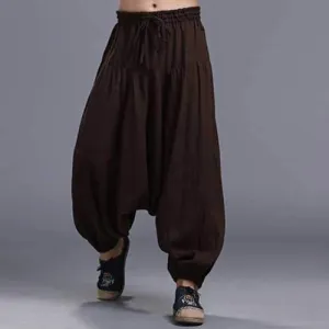 Linen Solid Color Harem Pants