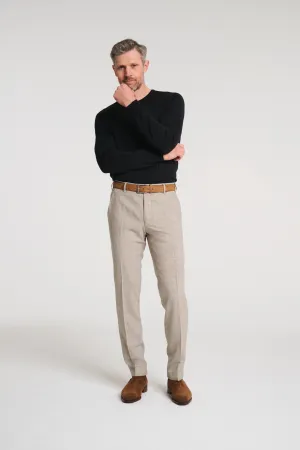 Linen Stretch Travel Pant - Camel