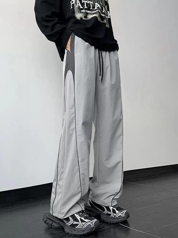 Loose-Fit Drawstring Sports Pants