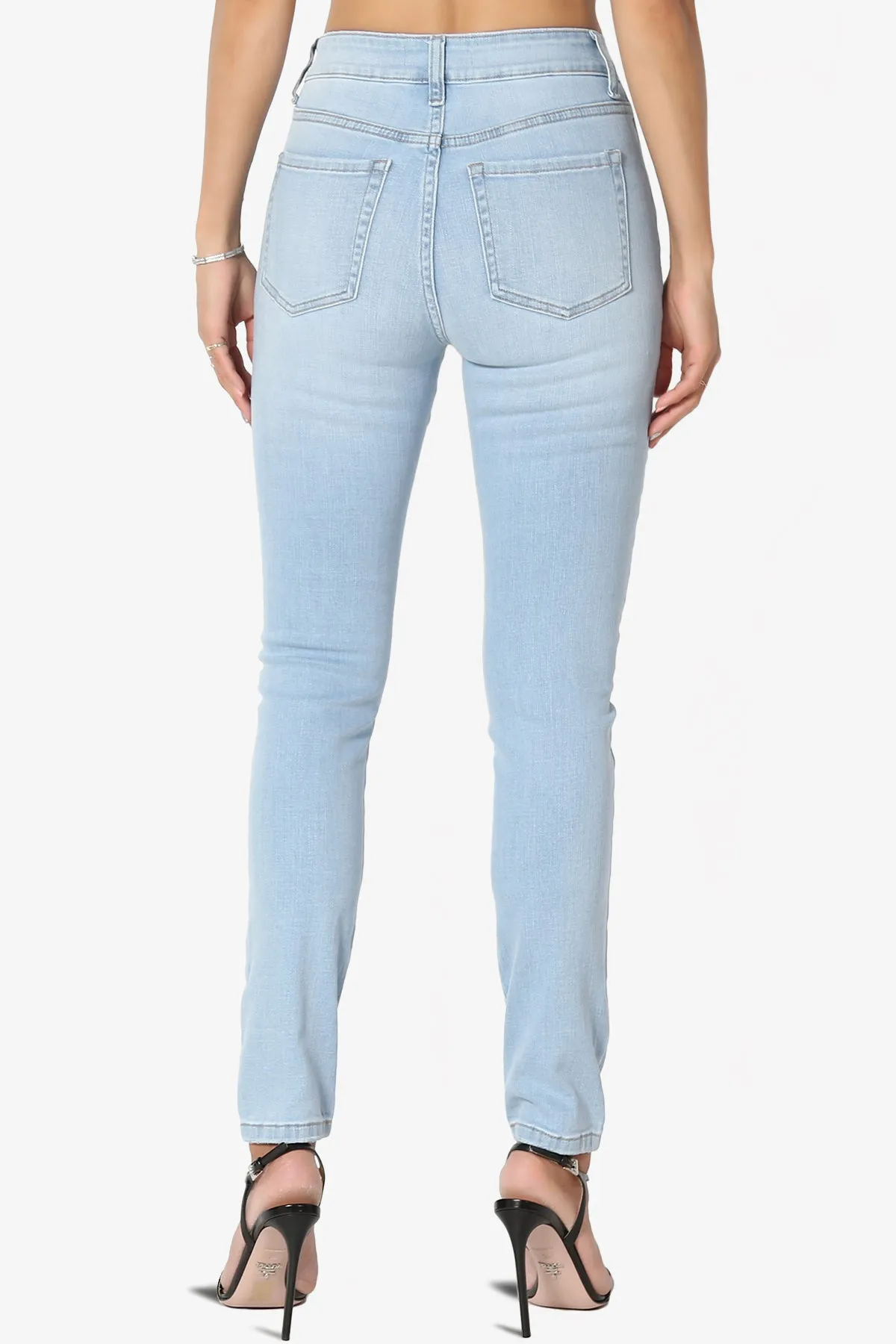Louella High Rise Stretch Skinny Jeans in Super Light