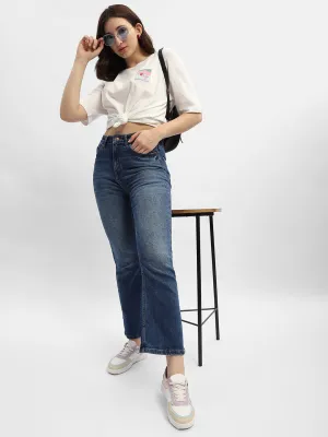 Madame Light Washed Mid Blue Flared Jeans