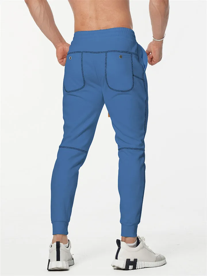Male Autumn Casual Slim Fit Stretch Sweat Pants