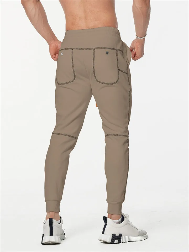 Male Autumn Casual Slim Fit Stretch Sweat Pants