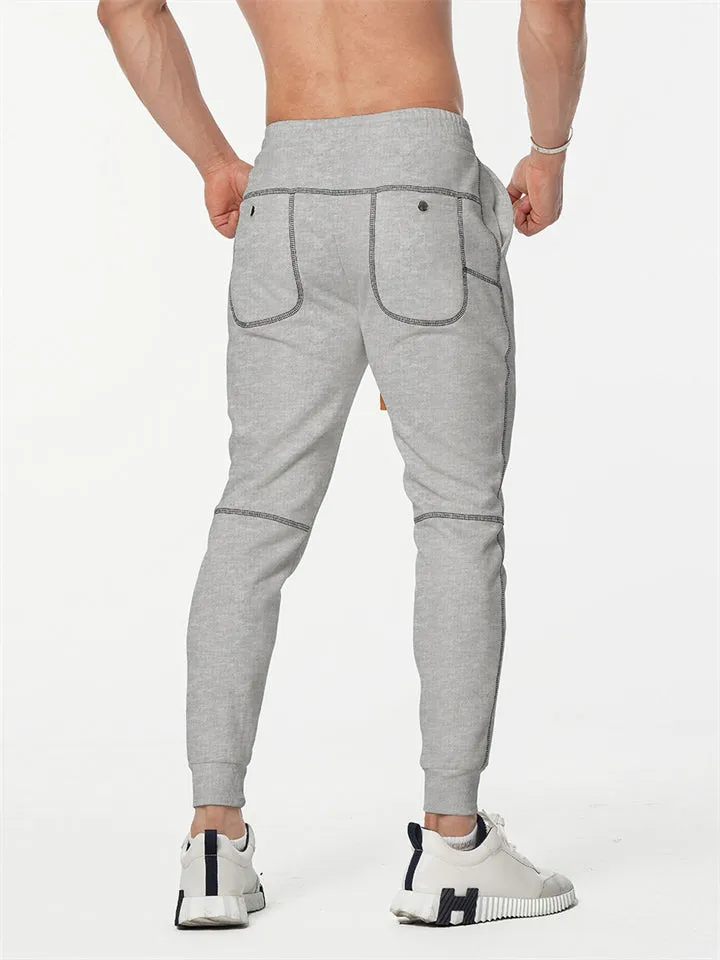 Male Autumn Casual Slim Fit Stretch Sweat Pants