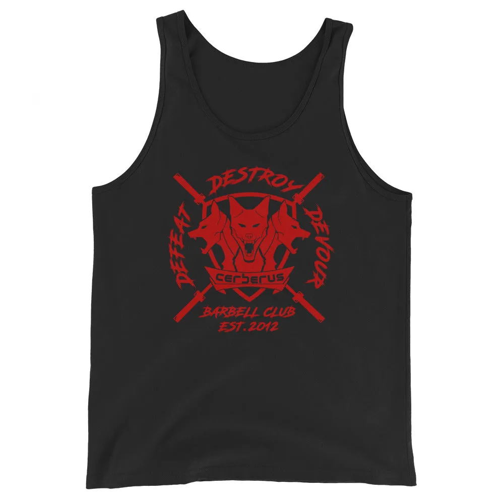 Men's Barbell Club Tank (Red Logo)