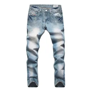 Men's Designer Light Stone Washed Jeans