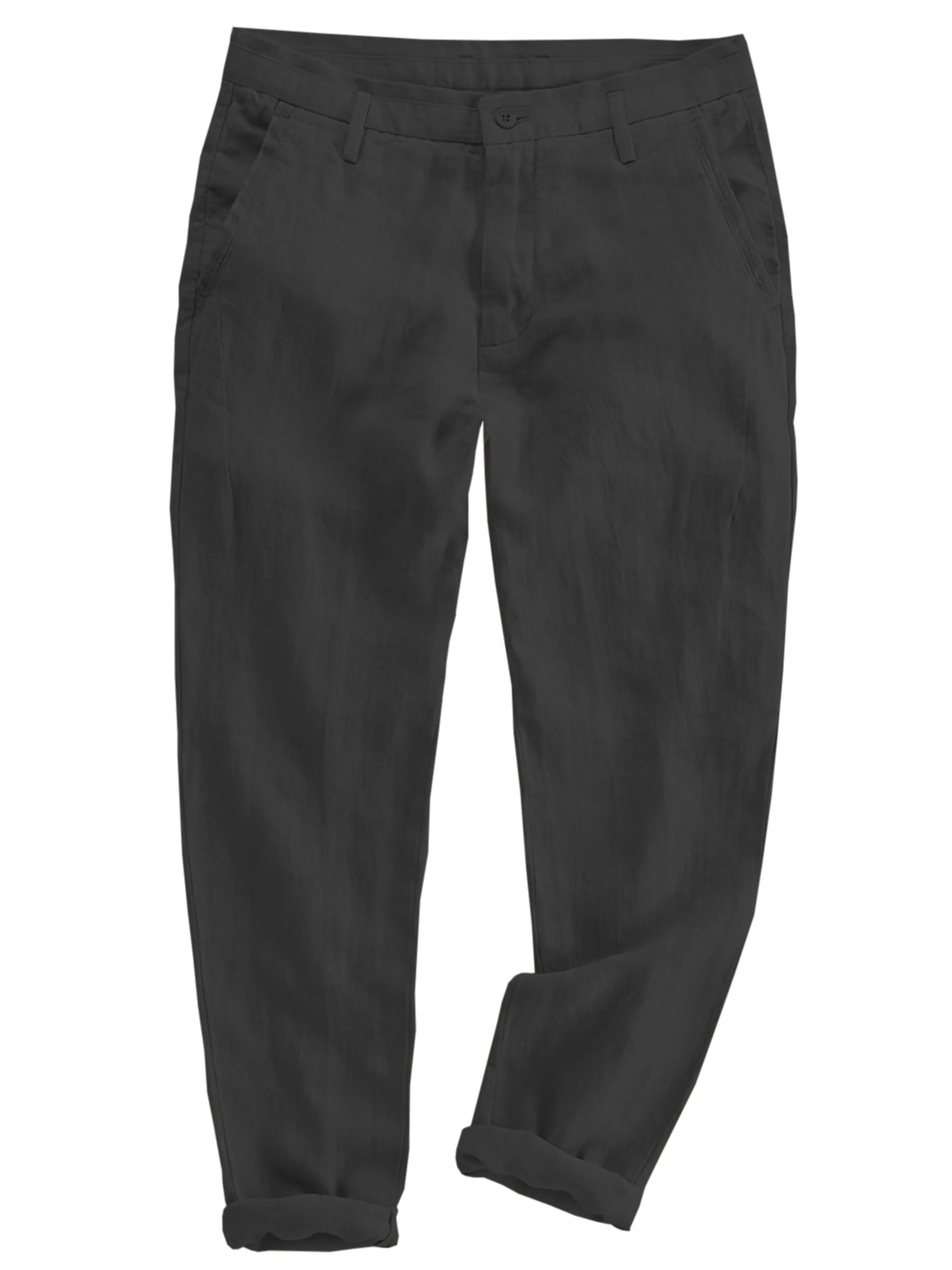 Men's Elastic Waist Loose Casual Summer Solid Color Pants