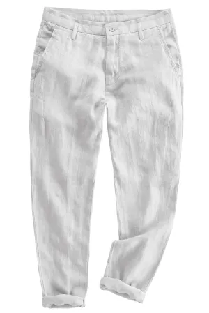 Men's Elastic Waist Loose Casual Summer Solid Color Pants