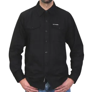 Men's Flannel Shirt in Black