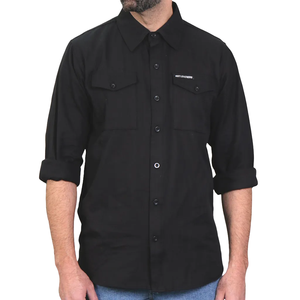 Men's Flannel Shirt in Black