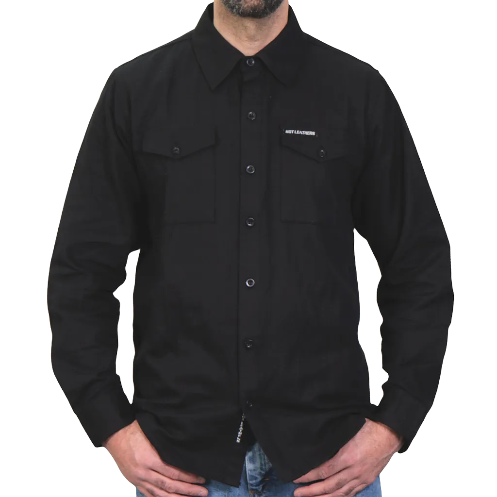 Men's Flannel Shirt in Black