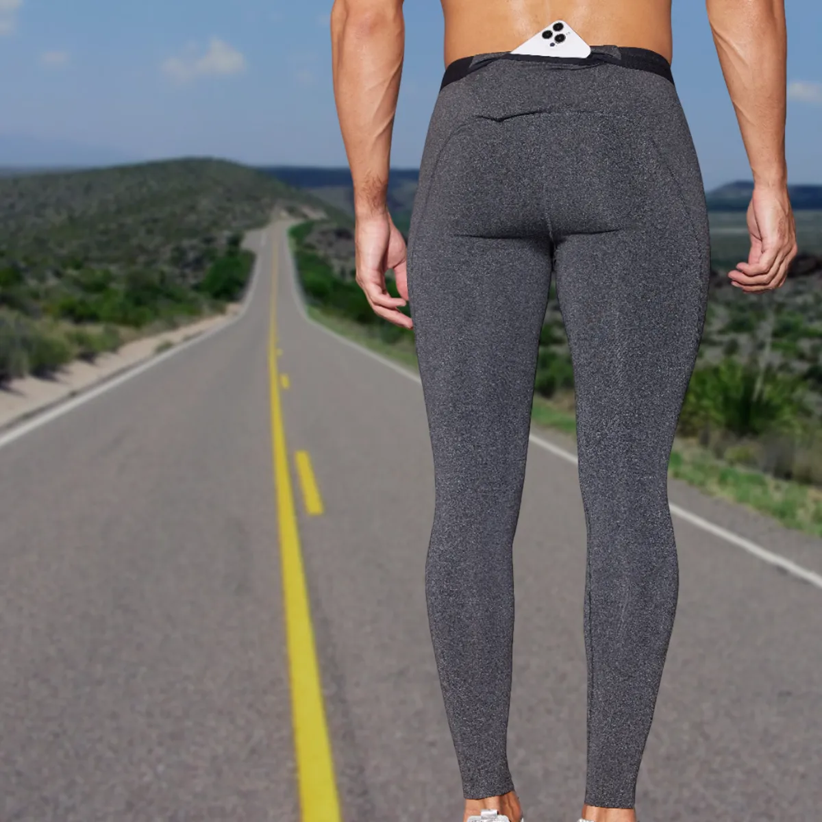 Men's Fleece Sports Tights