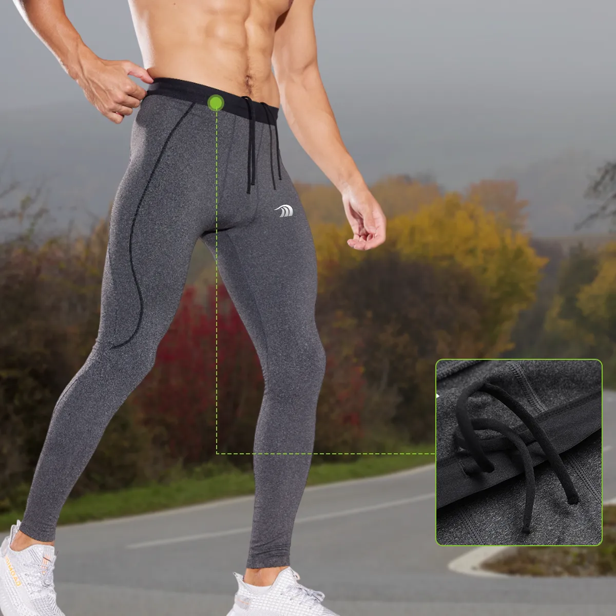 Men's Fleece Sports Tights