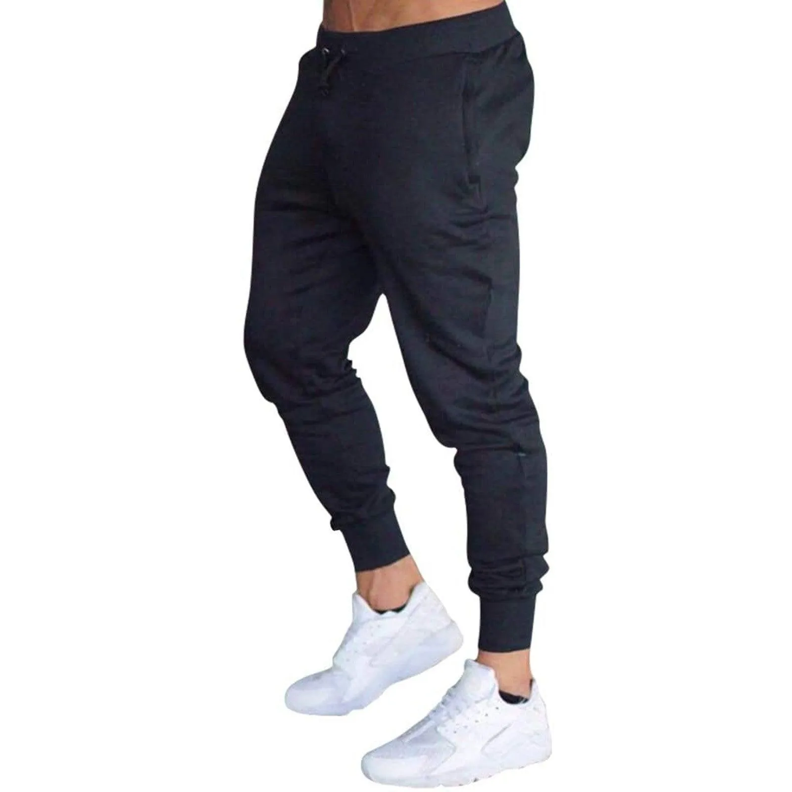 Men's Workout Stretch High Waist Slim Fit Sweatpants