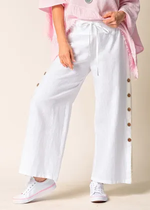 Mileta Linen Pant in Winter White