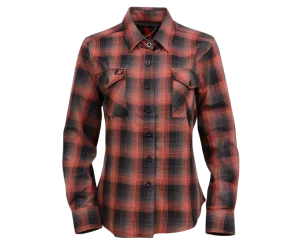 Milwaukee Ladies Black/Rust Flannel CLOSEOUT