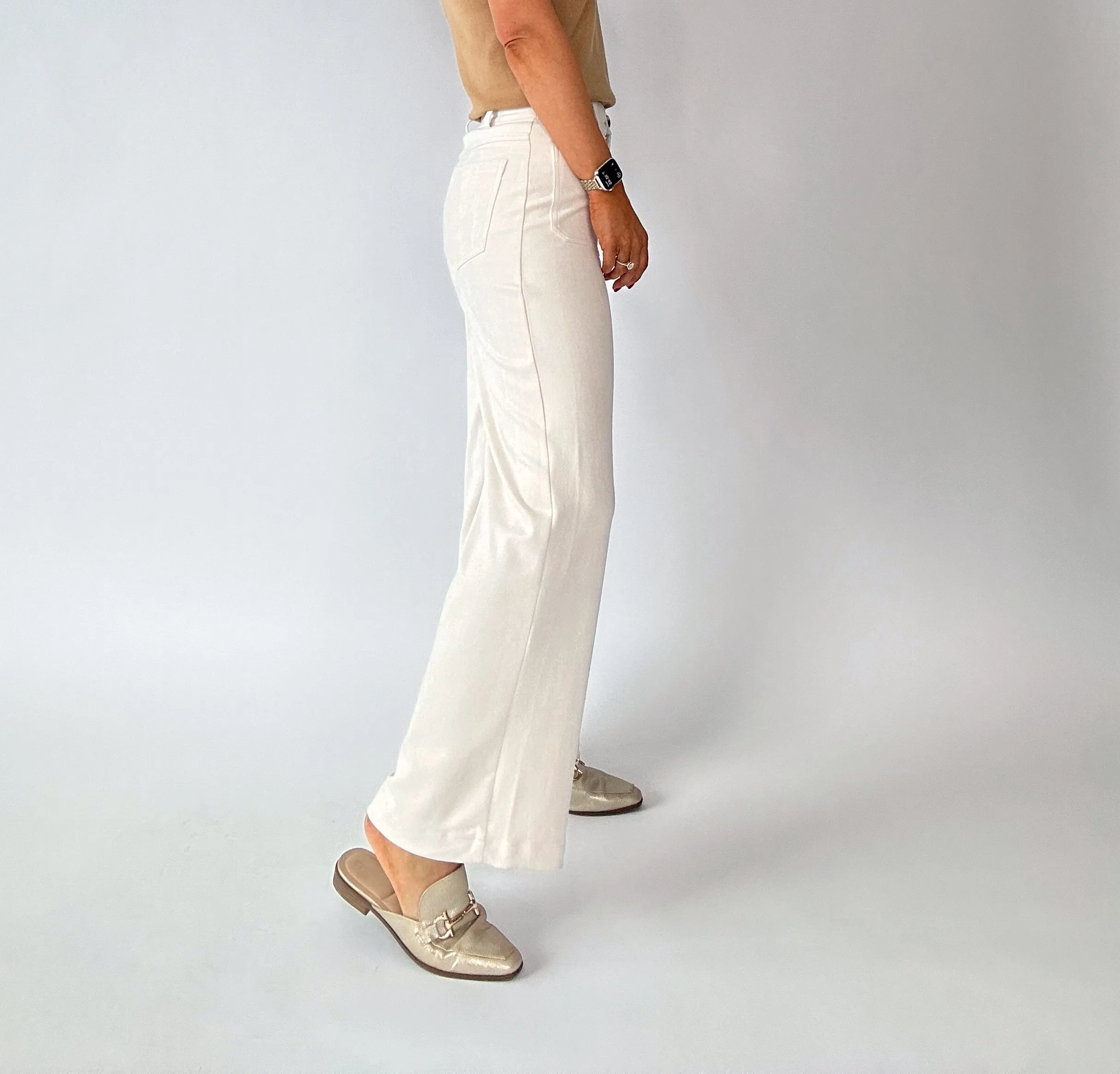 Moneymaker Wide Leg Pants - Cream