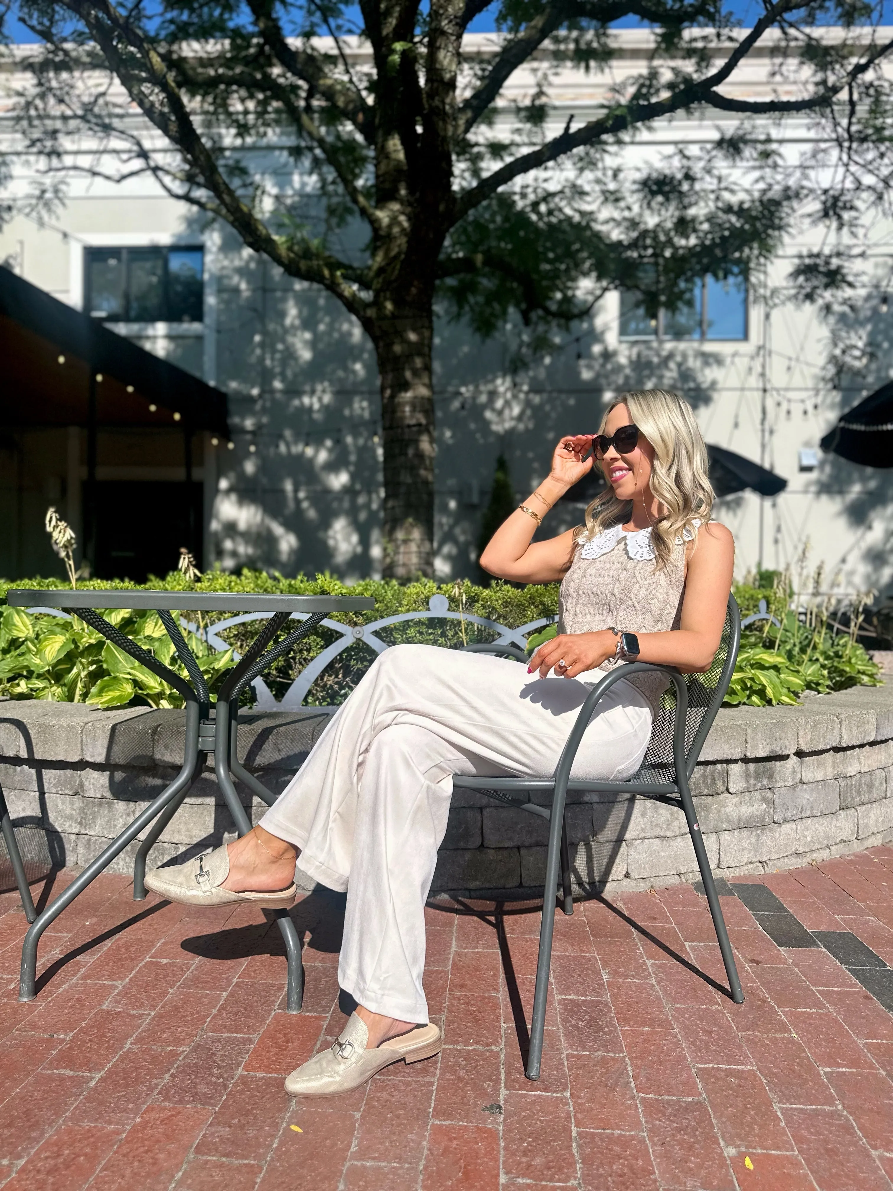 Moneymaker Wide Leg Pants - Cream