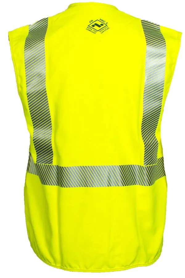 National Safety Apparel Vizable FR Hi-Vis Standard Solid Vest, Type R Class 2, 8.9 cal/cm² (each)
