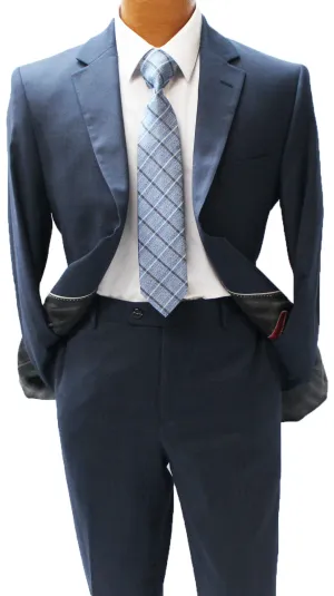Navy Windowpane Modern Fit Suit