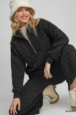 Nyomi Quilted Wide Leg Pants