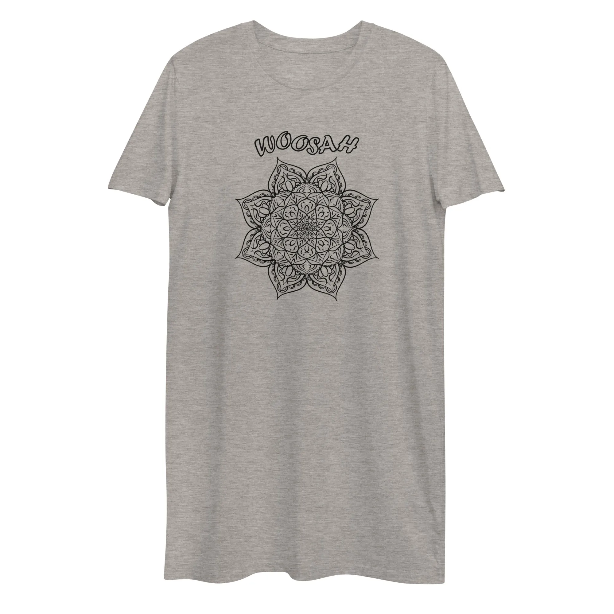 Organic Cotton T-Shirt Dress - Heather Grey