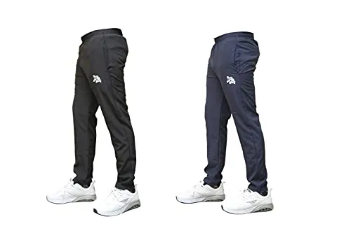 Out Fit Track Pant for Men Combo Pack of 2 Plain Track Pant for Men with Side Zipper Pockets Stretchable Regular Fit Track Pants Lower for Sport Gym and Yoga Bottom Wear (M, Plain Combo)