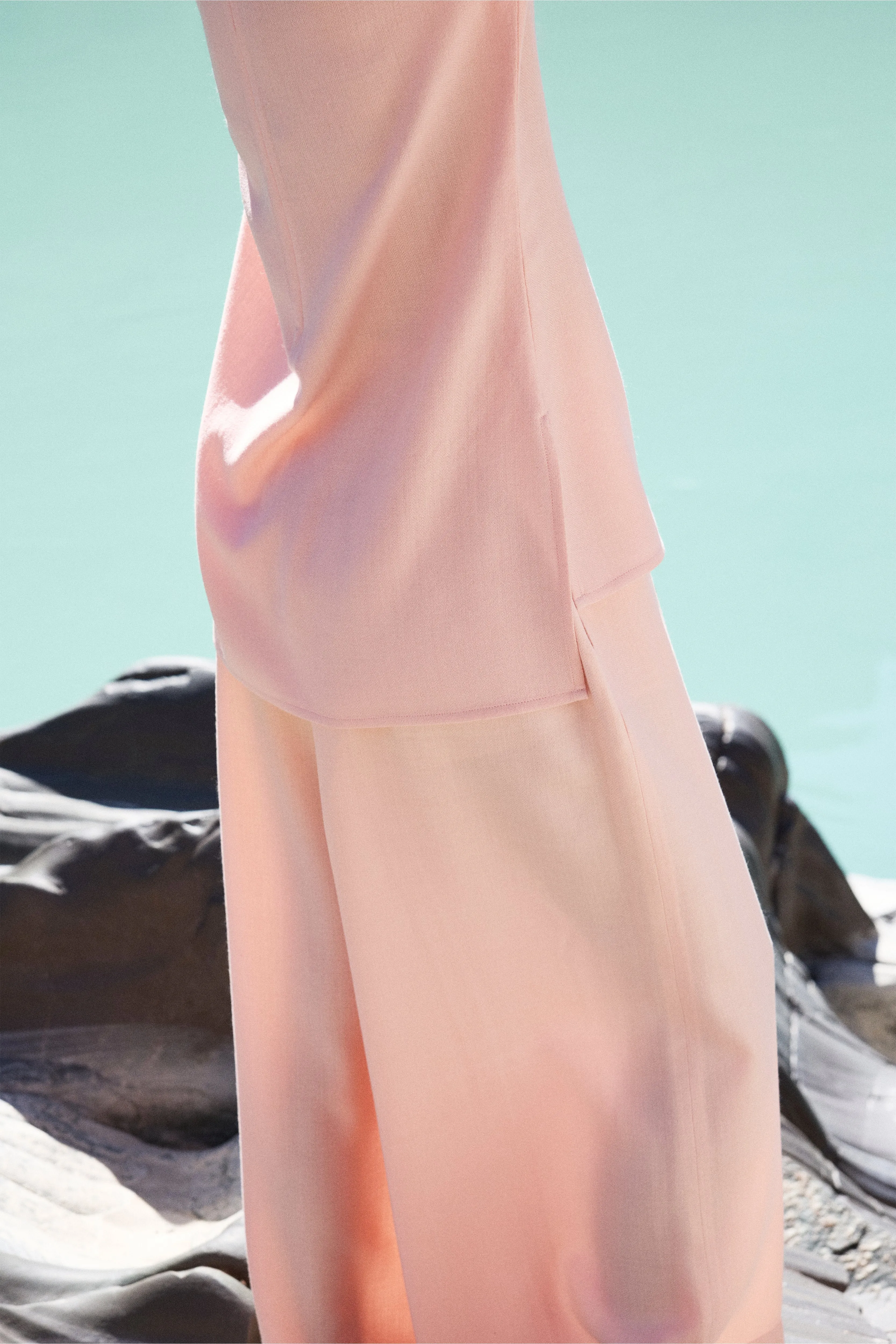 Panamik Woollen Top (Dusty Pink)