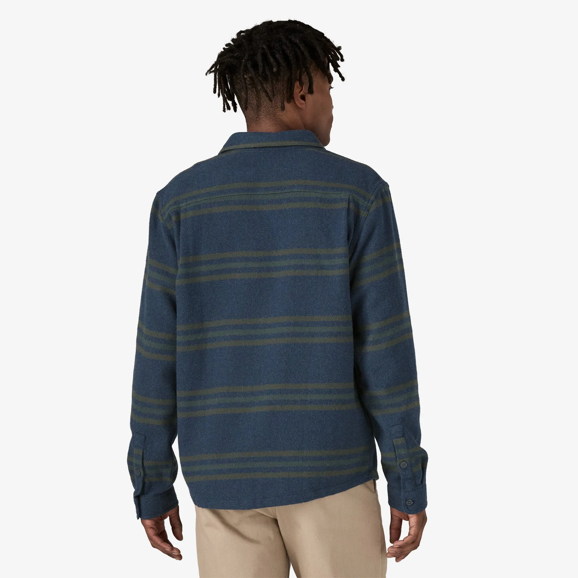 Patagonia - M's Fjord Flannel Shirt - Treelined: Smolder Blue