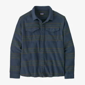 Patagonia - M's Fjord Flannel Shirt - Treelined: Smolder Blue