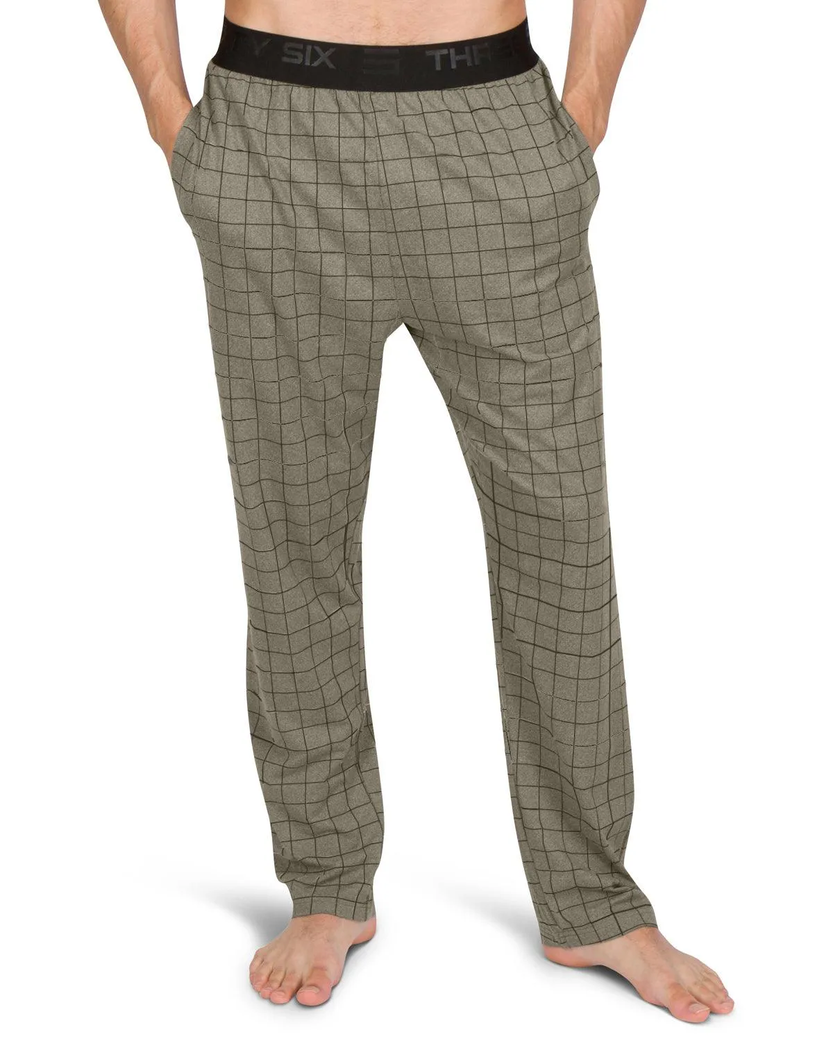 Performance Dry Fit Pajama Pants for Men - Stretch Lounge Pjs with Pockets, Tapered Fit