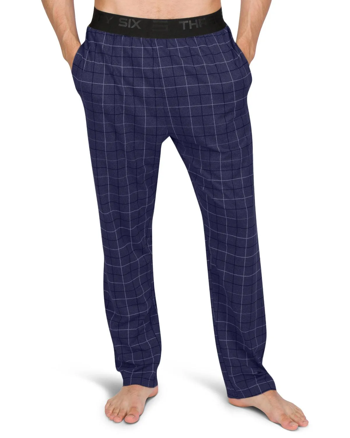 Performance Dry Fit Pajama Pants for Men - Stretch Lounge Pjs with Pockets, Tapered Fit