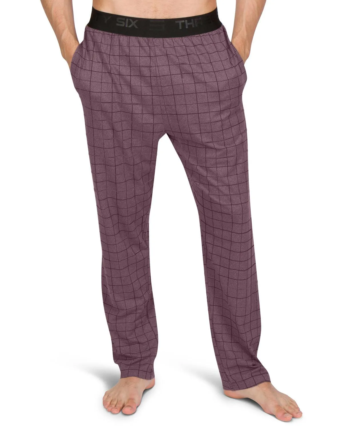 Performance Dry Fit Pajama Pants for Men - Stretch Lounge Pjs with Pockets, Tapered Fit