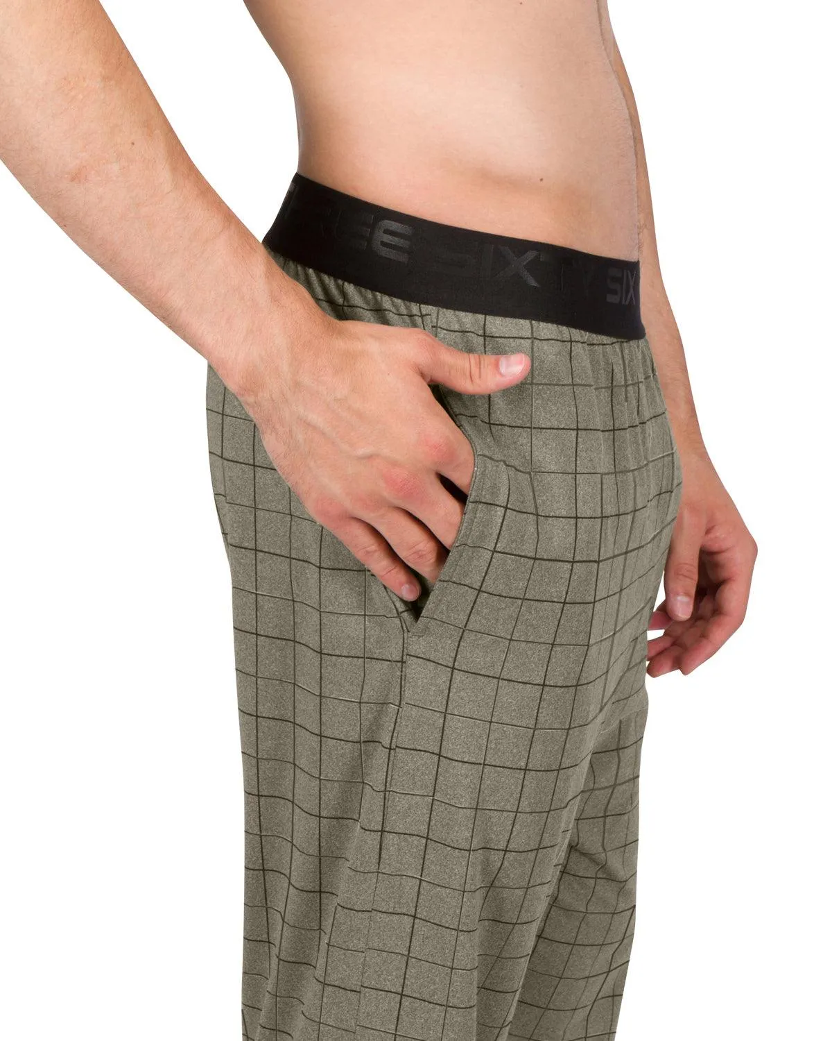 Performance Dry Fit Pajama Pants for Men - Stretch Lounge Pjs with Pockets, Tapered Fit