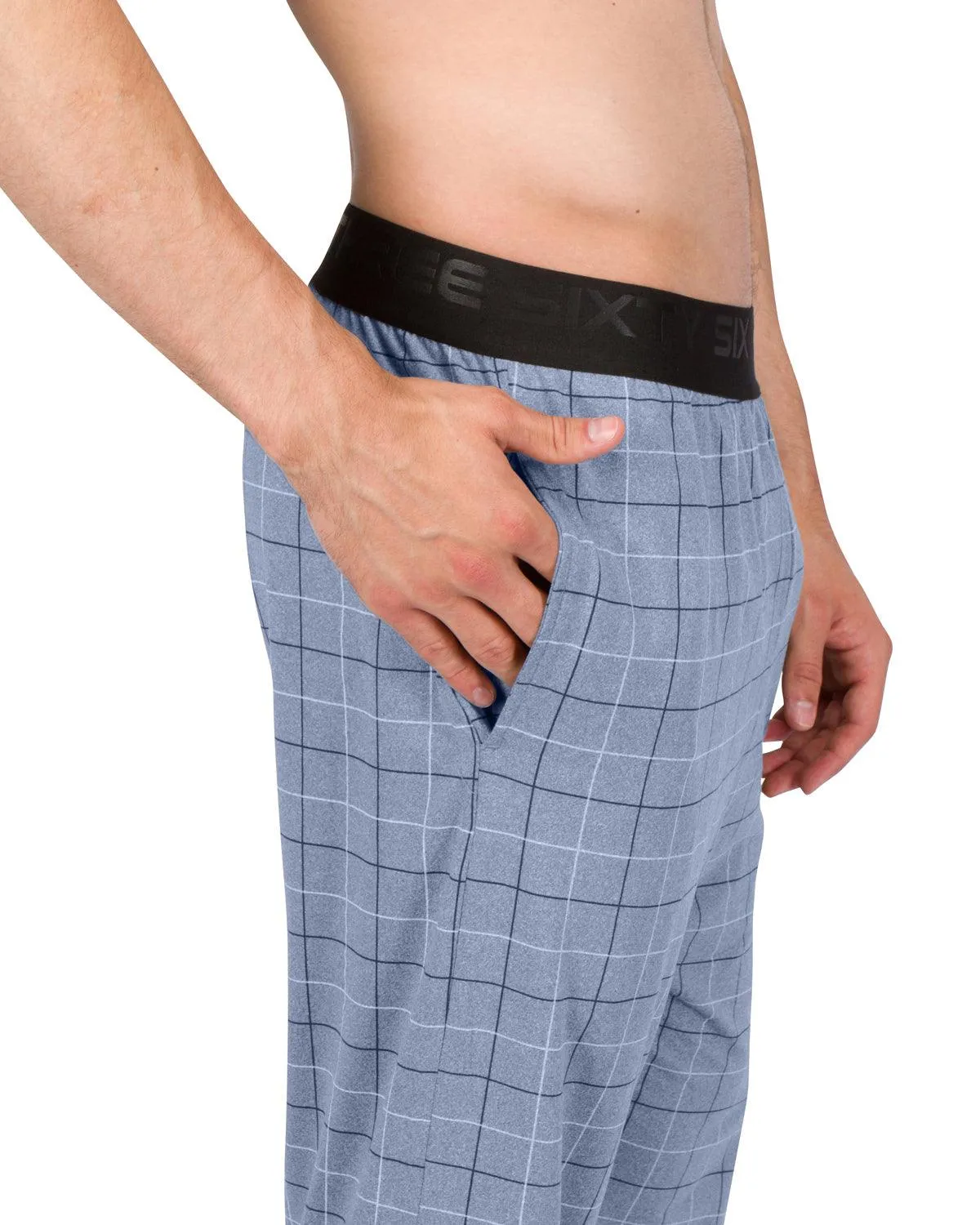 Performance Dry Fit Pajama Pants for Men - Stretch Lounge Pjs with Pockets, Tapered Fit
