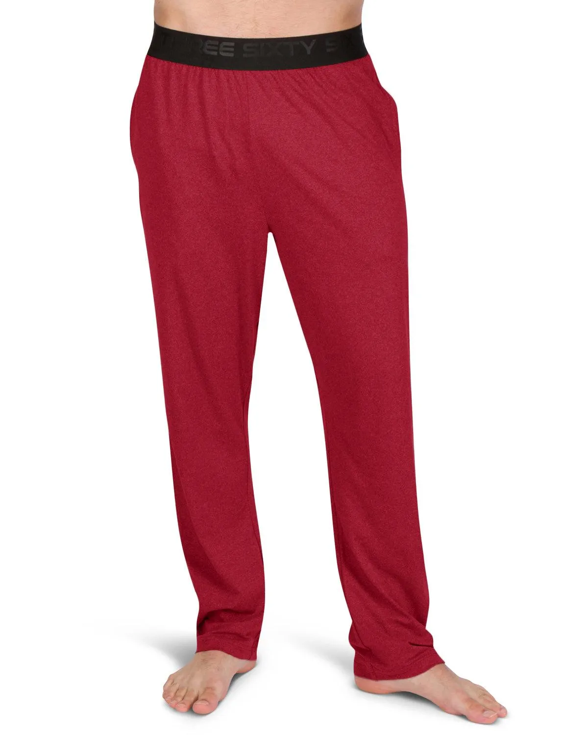 Performance Dry Fit Pajama Pants for Men - Stretch Lounge Pjs with Pockets, Tapered Fit