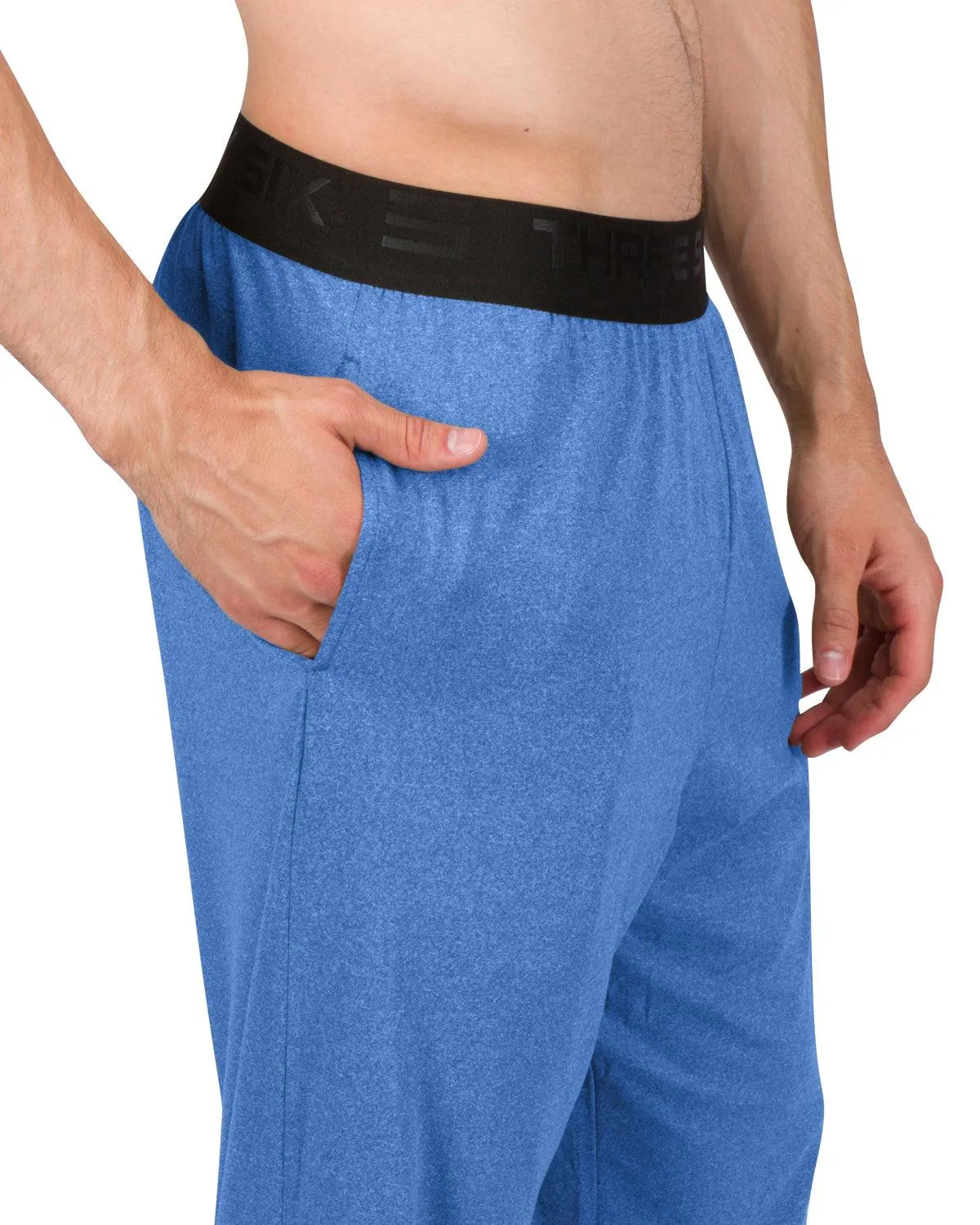 Performance Dry Fit Pajama Pants for Men - Stretch Lounge Pjs with Pockets, Tapered Fit